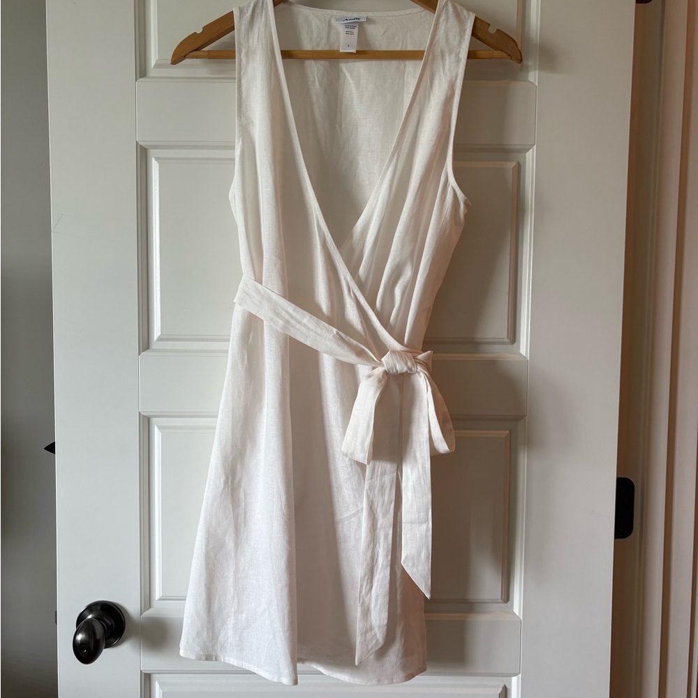 Andie The Cacela Wrap Linen Blend Coverup Dress